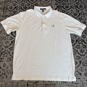 MASTERS COLLECTION PIMA COTTON GOLF SHIRT-Large White Polo 2 PLY